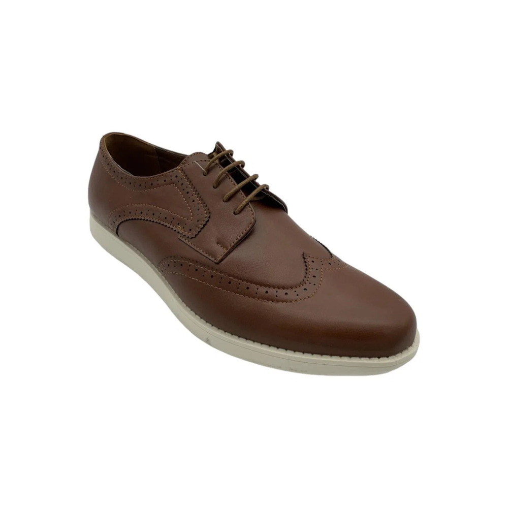 Aston Marc Mens Ardon Wingtip Oxford Tan - Medium